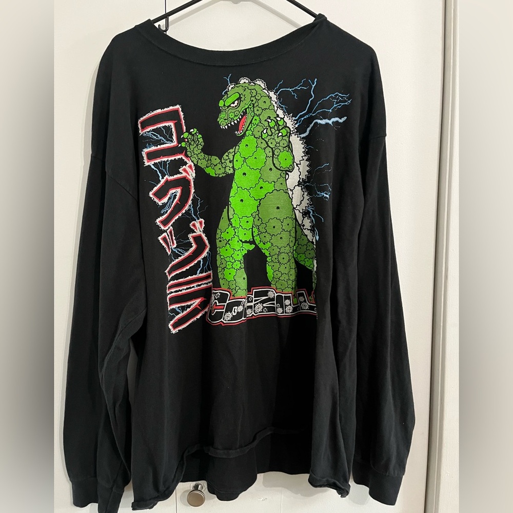 Godzilla long sleeve sweater
